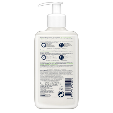 Crema de curatare spumanta si hidratanta pentru ten normal-uscat, 236 ml, CeraVe 559498
