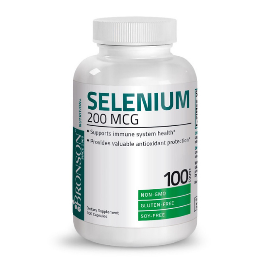 Seleniu, 200mcg, 100 capsule, Bronson