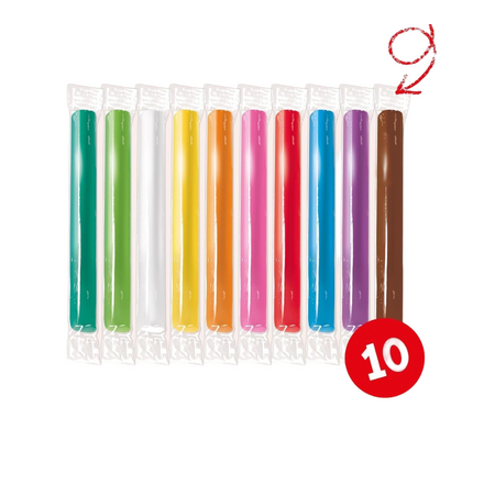 Plastilina non toxica, +4 ani, 10 culori, Feuchtmann 645318