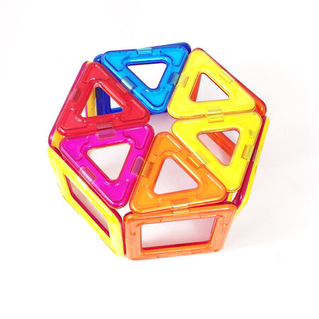 Set de constructie magnetic, +3 ani, 14 piese, Magplayer 496152