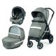 Sistem carucior 3 in 1 pentru copii Book Primo Viaggio Lounge, City Grey, Peg Perego 520520