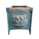 Patut pliabil pentru copii cu 2 nivele si accesorii, 120x60 cm, Turcoaz, Bebe Royal 531341
