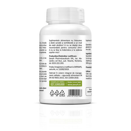 Quercetin, 500 mg, 90 capsule, Zenyth 772150