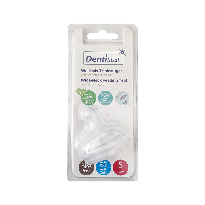 Tetina larga extra-soft silicon Anti-colic, masura S, Dentistar  