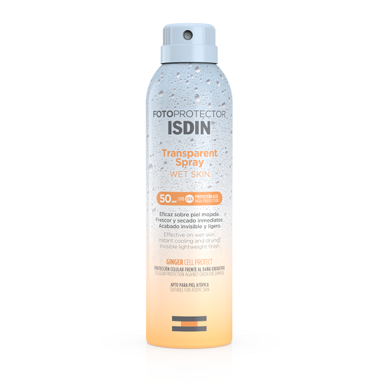 Spray transparent Wet Skin Fotoprotector, 250 ml, ISDIN