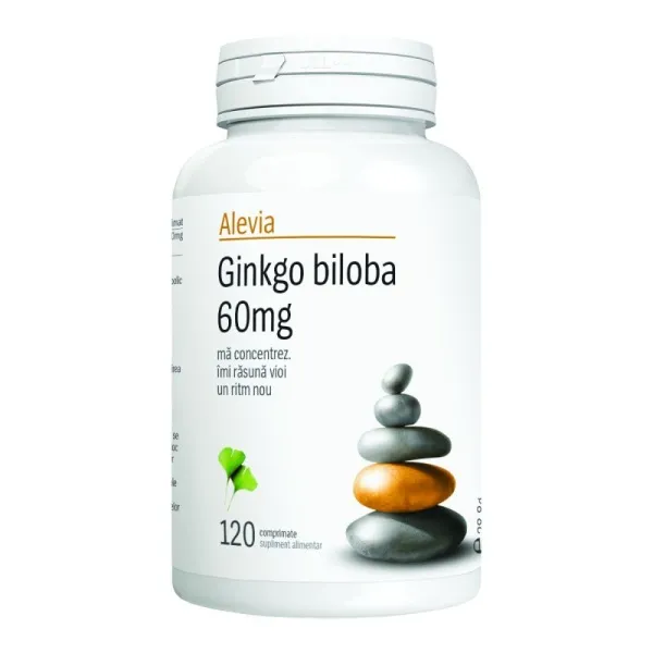 Ginkgo biloba 60 mg, 120 comprimate, Alevia