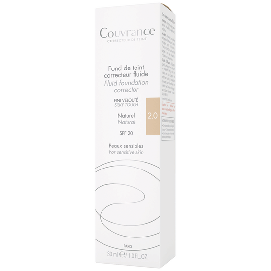 Fond de ten corector fluid nuanta Naturel 2.0 spf 20 Couvrance, 30 ml, Avene 508152