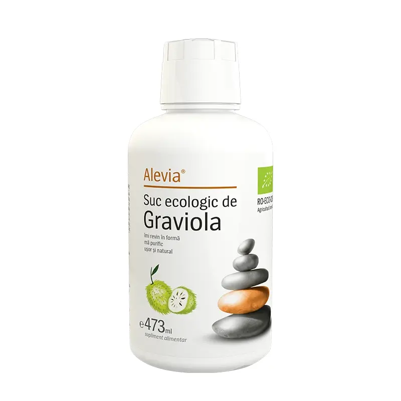 Suc Bio de graviola, 473 ml, Alevia