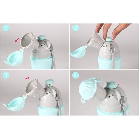 Pisoar portabil pentru baieti, blue, Taizhou 465497