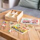 Set 4 puzzle din lemn in cutie, +3 ani, Melissa&Doug 652520