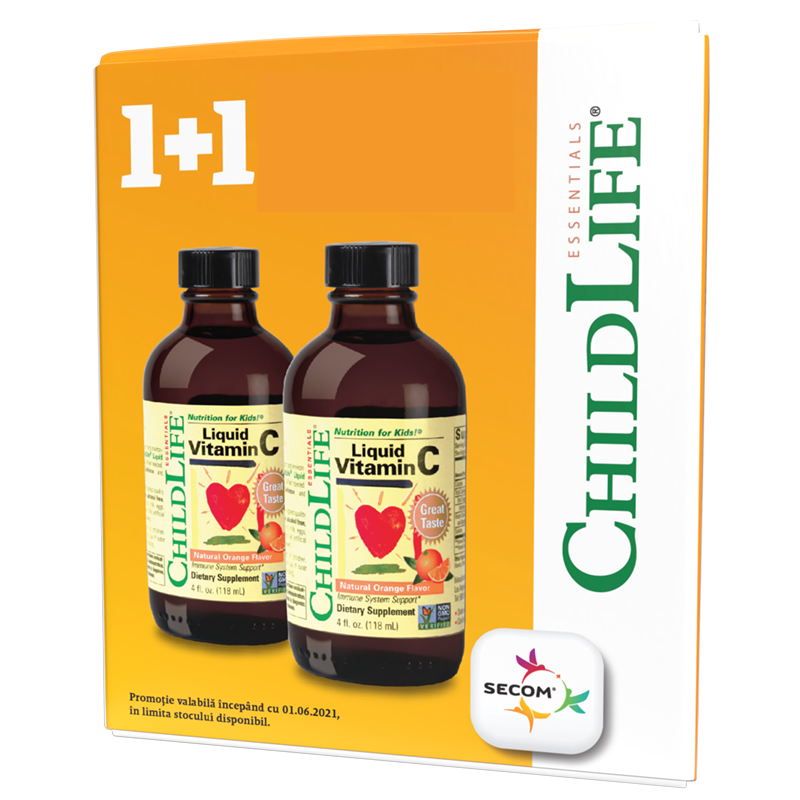 Pachet Vitamina C, 118 ml + 118 ml, Childlife Essentials