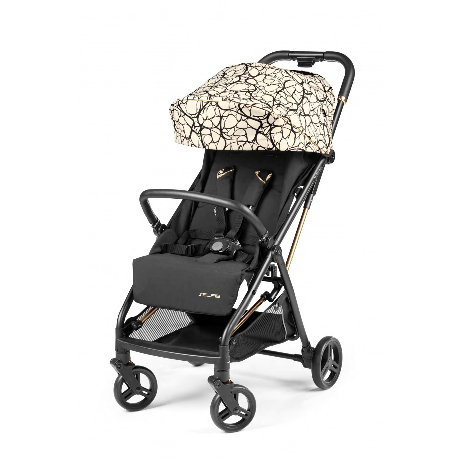 Carucior sport pentru copii Selfie, Graphic Gold, Peg Perego