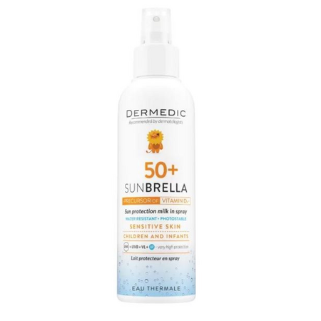 Lapte spray protectie solara bebe SPF50+ SunBrella, 150g, Dermedic