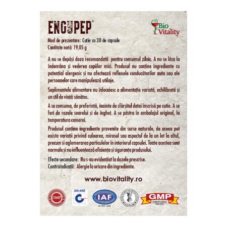 Engypep, 30 capsule, Bio Vitality 780394