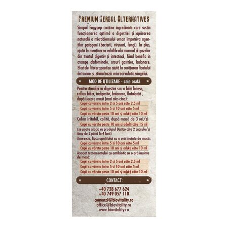 Engypep sirop, 200 ml, Bio Vitality 780399