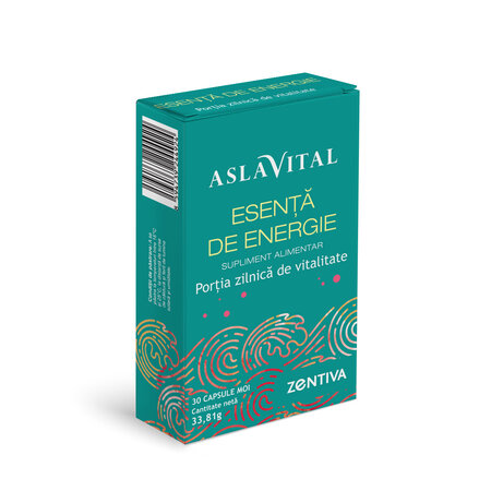 Esenta de Energie portia zilnica de vitalitate Aslavital, 30 capsule moi, Zentiva 644501