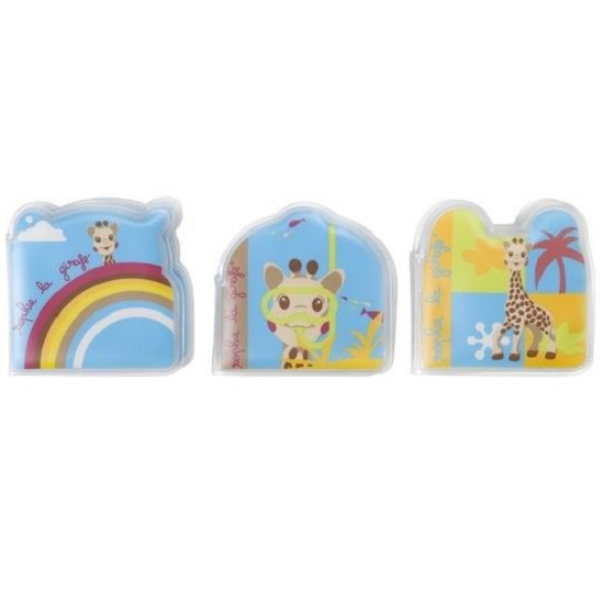 Set de 3 carti pentru baie Girafa Sophie, Vulli