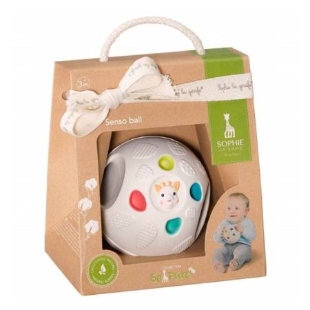 Minge din cauciuc natural Senso Ball So Pure, +3 luni, Vulli 513844