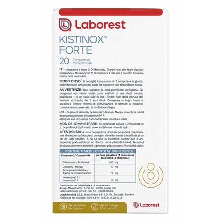 Kistinox Forte, 20 comprimate, Uriach 800258