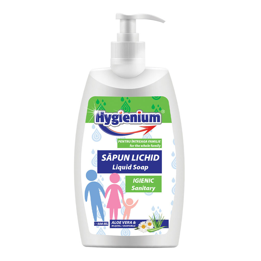 Sapun lichid cu aleo vera si musetel, 500ml, Hygienium 