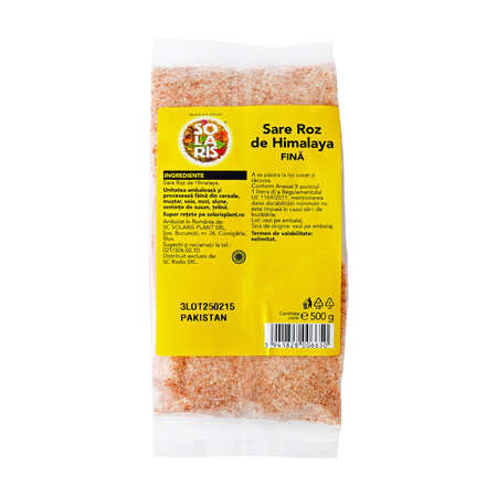 Sare roz de Himalaya fina, 500 g, Solaris 707818