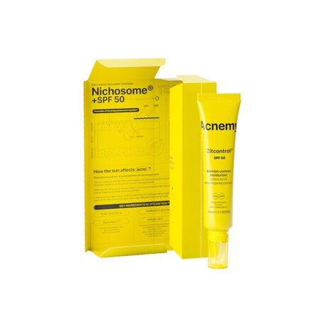 Crema pentru ten acneic cu SPF50 Zitcontrol, 40 ml, Acnemy 688665