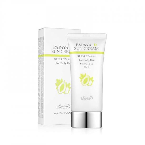 Crema cu protectie solara cu Papaya SPF38, 50 g, Benton