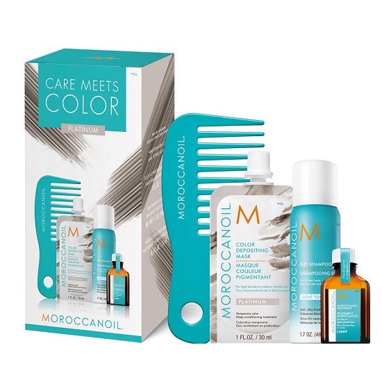 Set Care meets Color Platinum, Moroccanoil