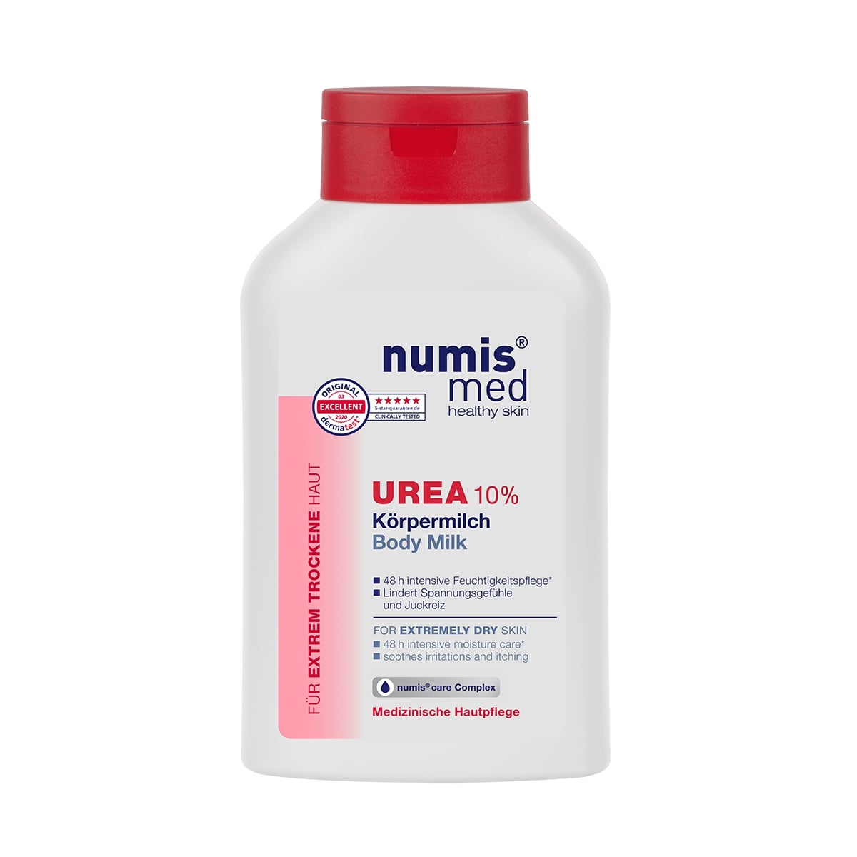 Lapte de corp dermatocosmetic cu Uree 10% pentru piele uscata si foarte uscata, 300 ml, NumisMed