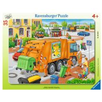 Puzzle masina de colectat gunoi, +4 ani, 35 piese, Ravensburger