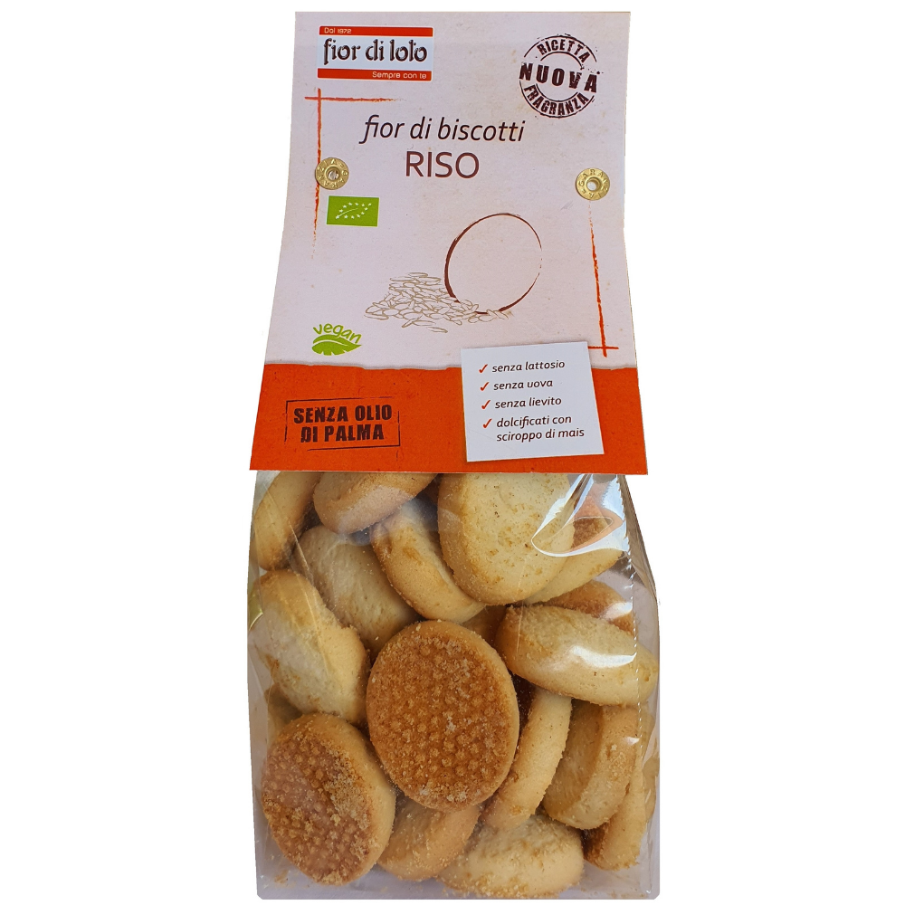 Biscuiti Bio din grau cu orez, 250 g, Fior Di Loto