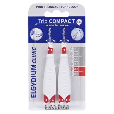 Periuta interdentara Triocompact Mix Large, 2 bucati, Elgydium Clinic
