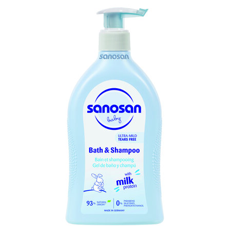 Sampon si spumant de baie, +0 luni, 500 ml, Sanosan