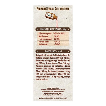 Sirop Censton-F, 200 ml, Bio Vitality 780365