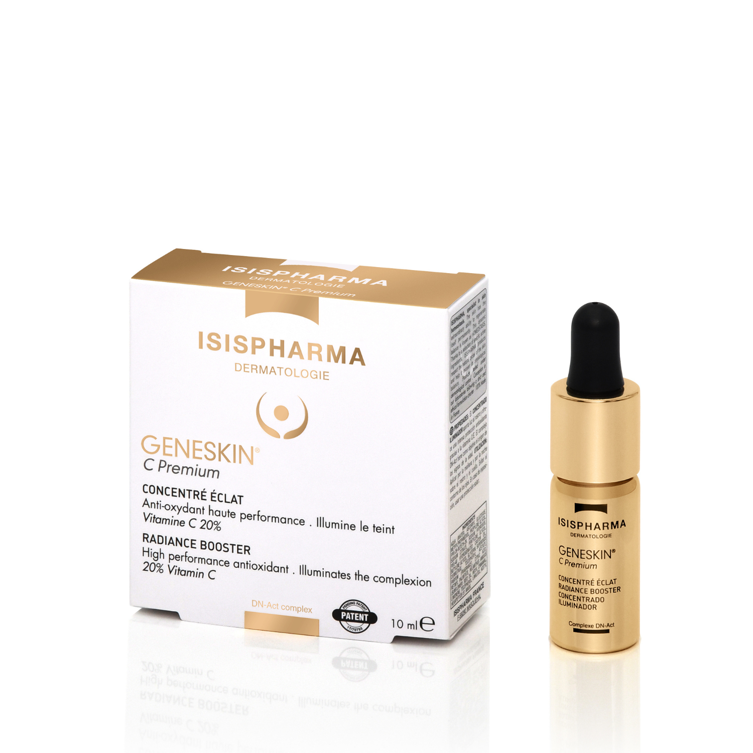 Ser concentrat cu efect iluminator GeneSkin C Premium, 10 ml, Isis Pharma