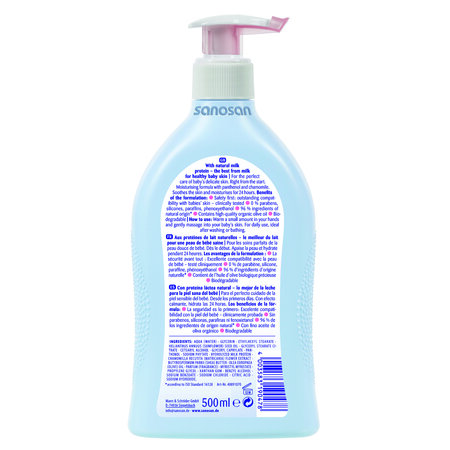 Lotiune ingrijire, 500 ml, Sanosan Baby 794587