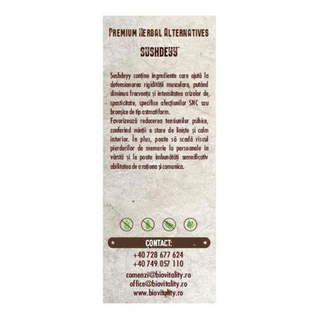 Sushdeyy Calm si pace mintii, 30 capsule, Bio Vitality 780371