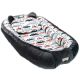 Baby Nest Multifunctional cu pernuta, Velur Grey Cars, E-Kids 466706