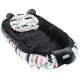 Baby Nest Multifunctional cu pernuta, Velur Grey Cars, E-Kids 466707