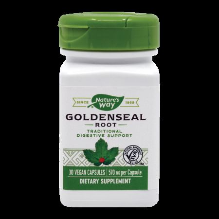 Goldenseal Root, 570mg, 30 capsule vegetale, Natures Way