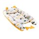 Baby Nest Multifunctional cu pernuta Velvet, Yellow City, E-Kids 466737