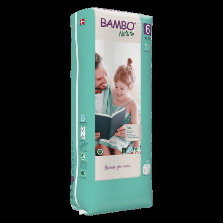 Scutece Ecolabel, Nr. 6, +16 kg, 40 bucati, Bambo Nature 496766