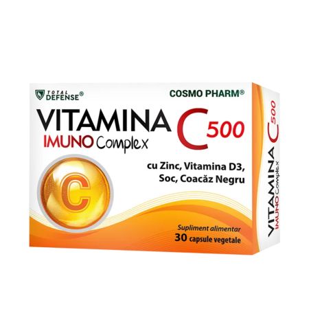 Vitamina C Imuno Complex, 500 mg, 30 capsule, Cosmopharm