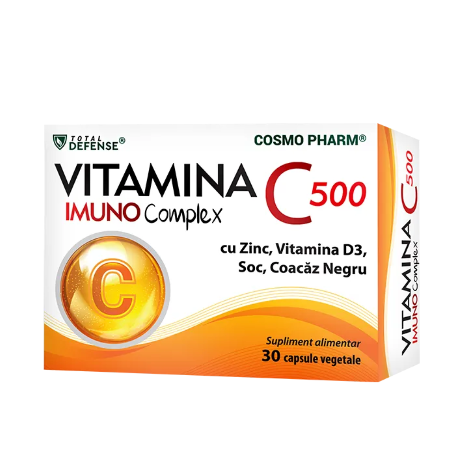 Vitamina C Imuno Complex, 500 mg, 30 capsule, Cosmopharm