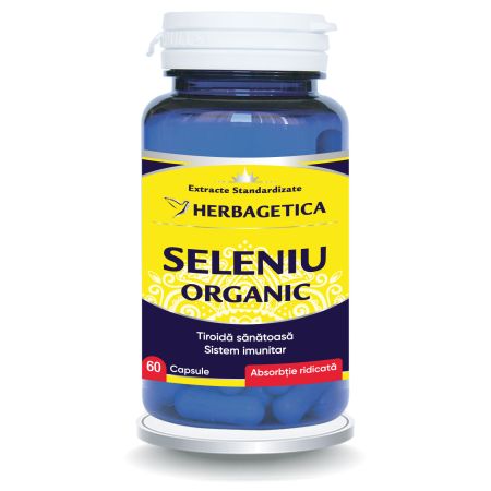 Seleniu Organic, 60 capsule, Herbagetica