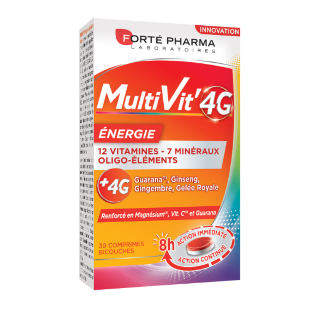 MultiVit 4G energie, 30 comprimate, Forte Pharma