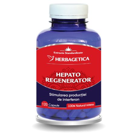 Hepato regenerator, 120 capsule, Herbagetica