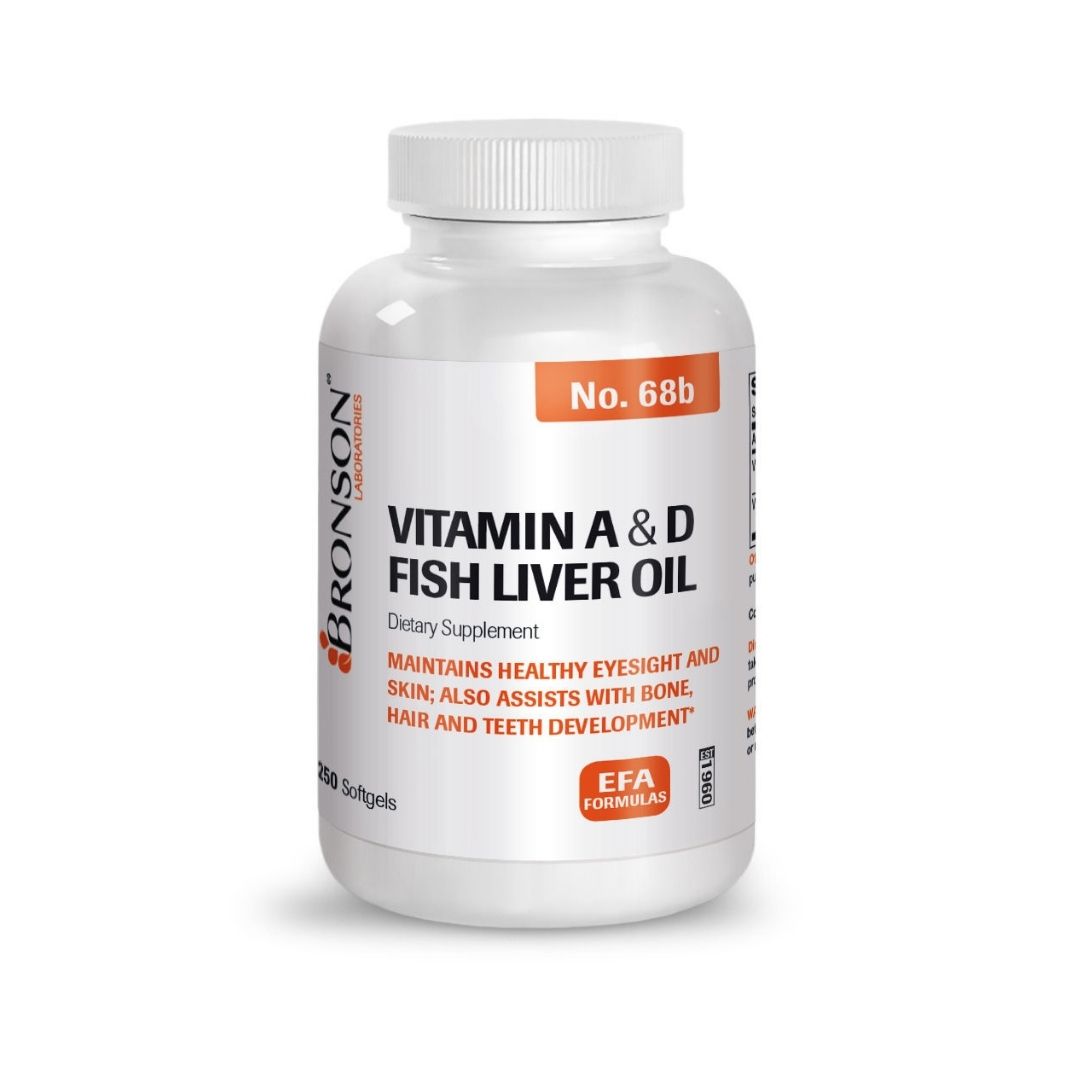 Vitamina A + D3, 250 capsule, Bronson