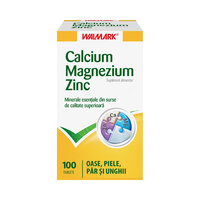 Calciu Magneziu Zinc, 100 tablete, Walmark