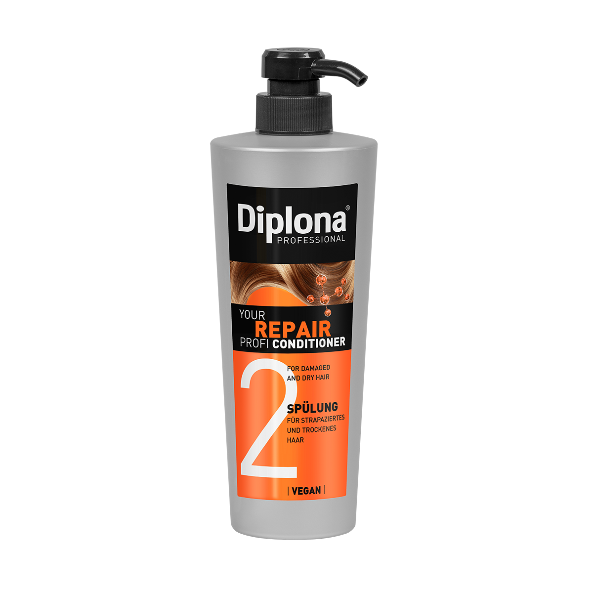 Balsam pentru par degradat si uscat Repair, 600 ml, Diplona